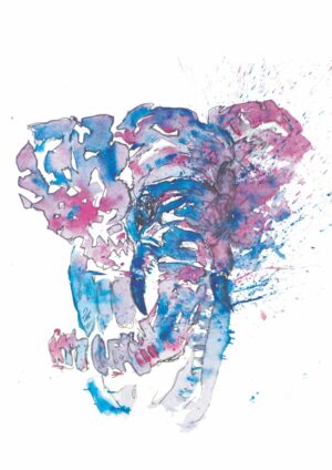 Original Abstract Eli A4 Watercolour