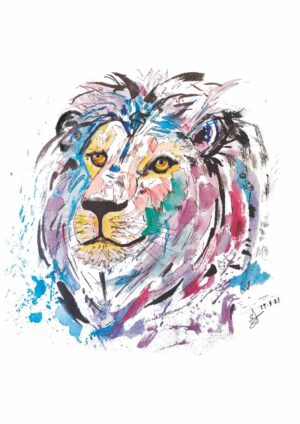 Lion King A3 Watercolour Print