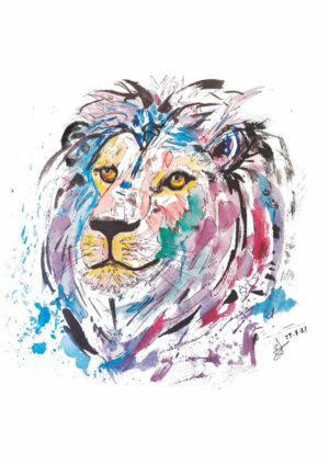 Original Lion King A4 Watercolour