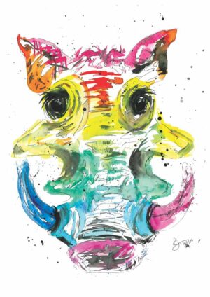 Original Marloth Warthog A3 Watercolour