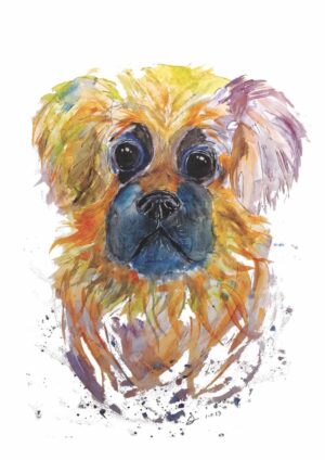 Original Pekingnese A3 Watercolour
