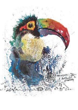 The Toucan A3 Watercolour Print