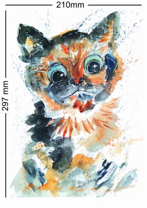 pet-portraits-painted-in-south-african-by-watercolour-artist-steph-pais-watercolour-and-ink-bright-pet-portrait-kat-portrait